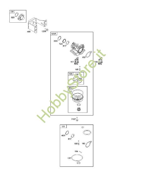 E - Carburatore B&S - 09 €¦ 09P602-0012-H1 brand Stihl